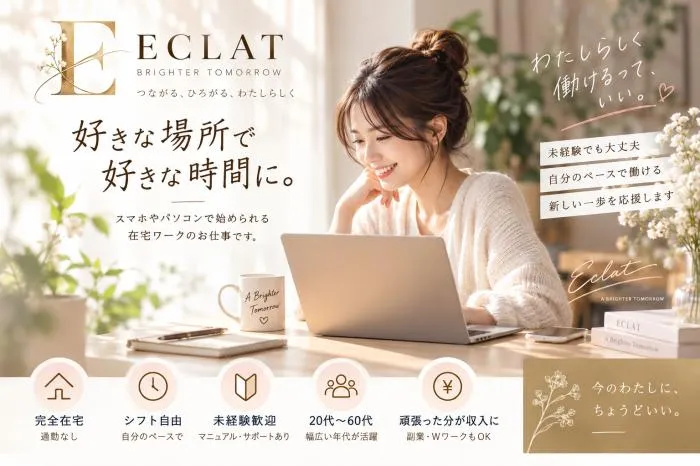 完全在宅のライブチャット配信スタッフ